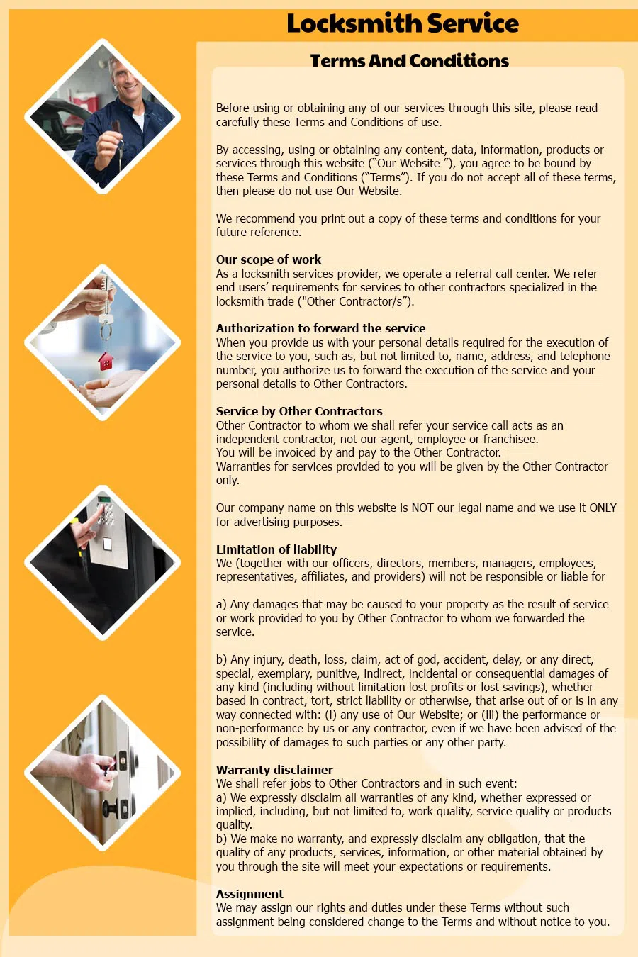 Biscayne Park FL Locksmith Store, Biscayne Park, FL 786-724-0017 - Terms